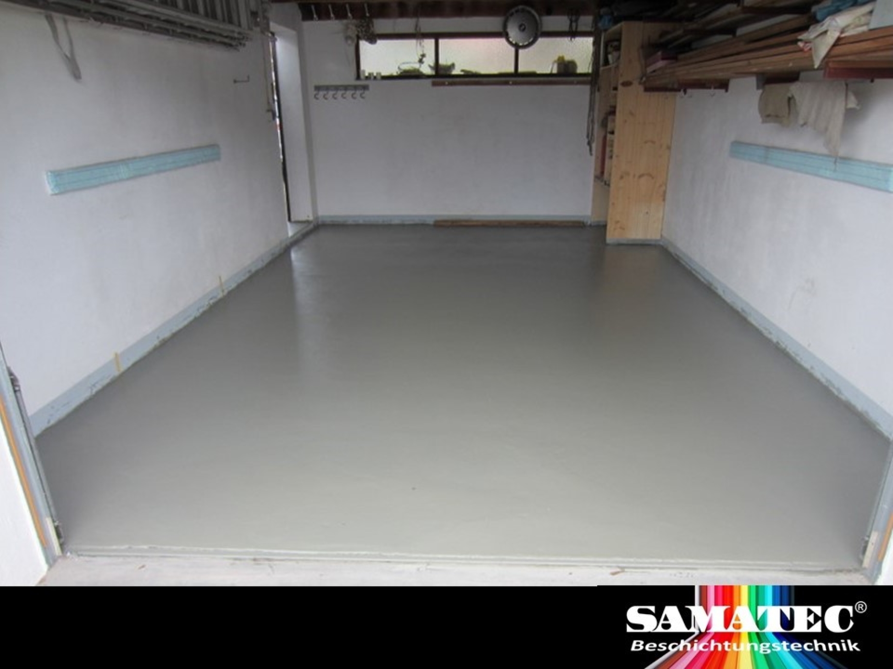 Werkstattbodenbeschichtung-Garagenbodenbeschichtung SamaPoxy BS98W RAL 7030